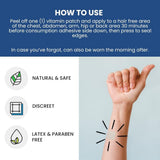 Wellness Tree Multivitamin Patches showing individual patch