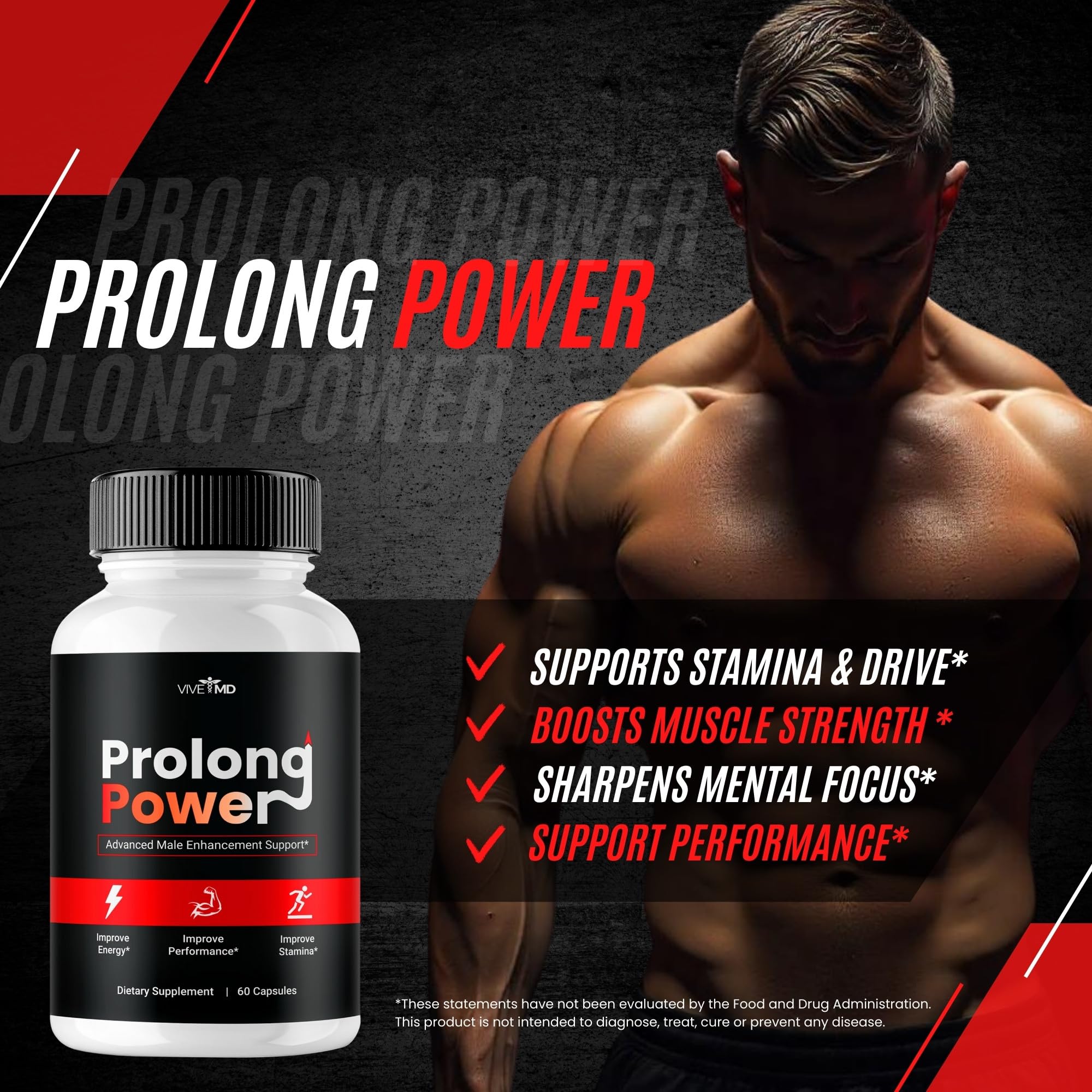 Wellnessesity Prolong Power Supplement Capsules close-up