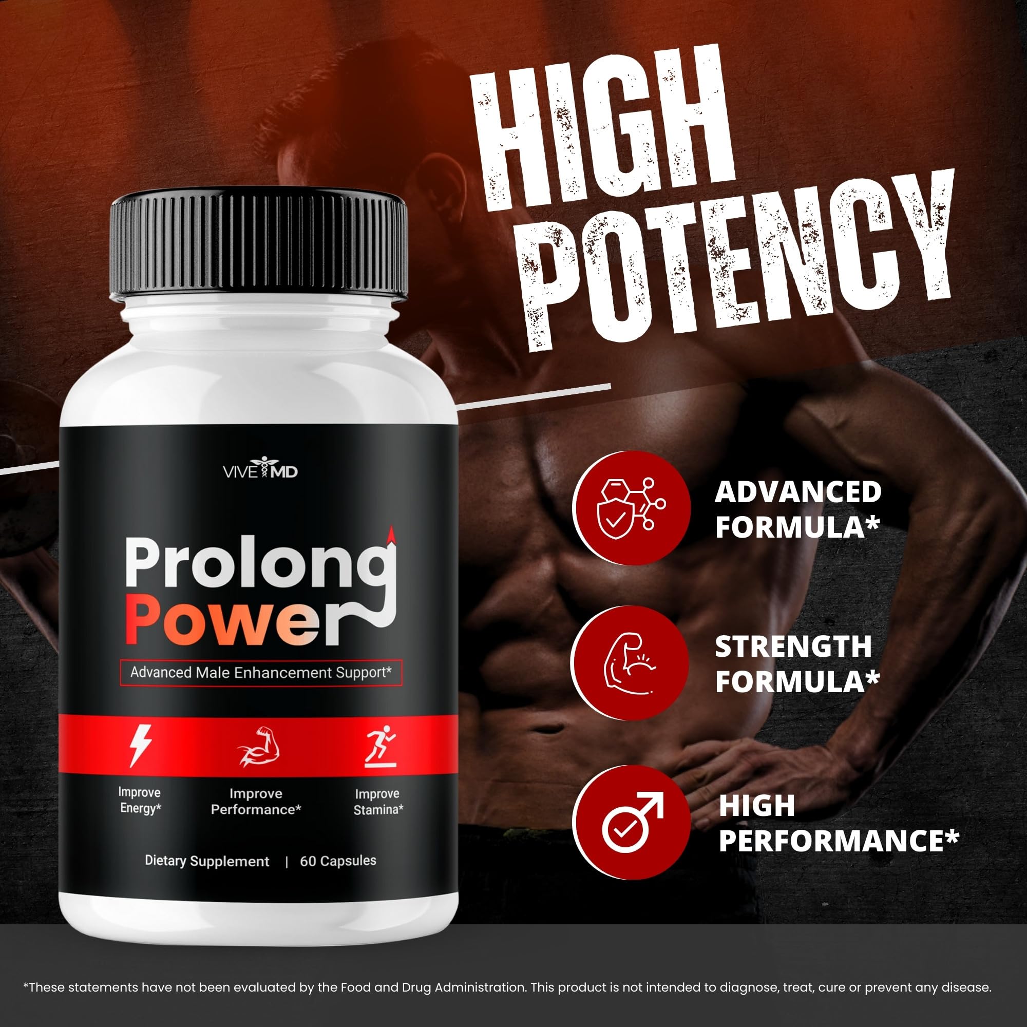 Wellnessesity Prolong Power Supplement Capsules on a table