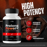 Wellnessesity Prolong Power Supplement Capsules on a table