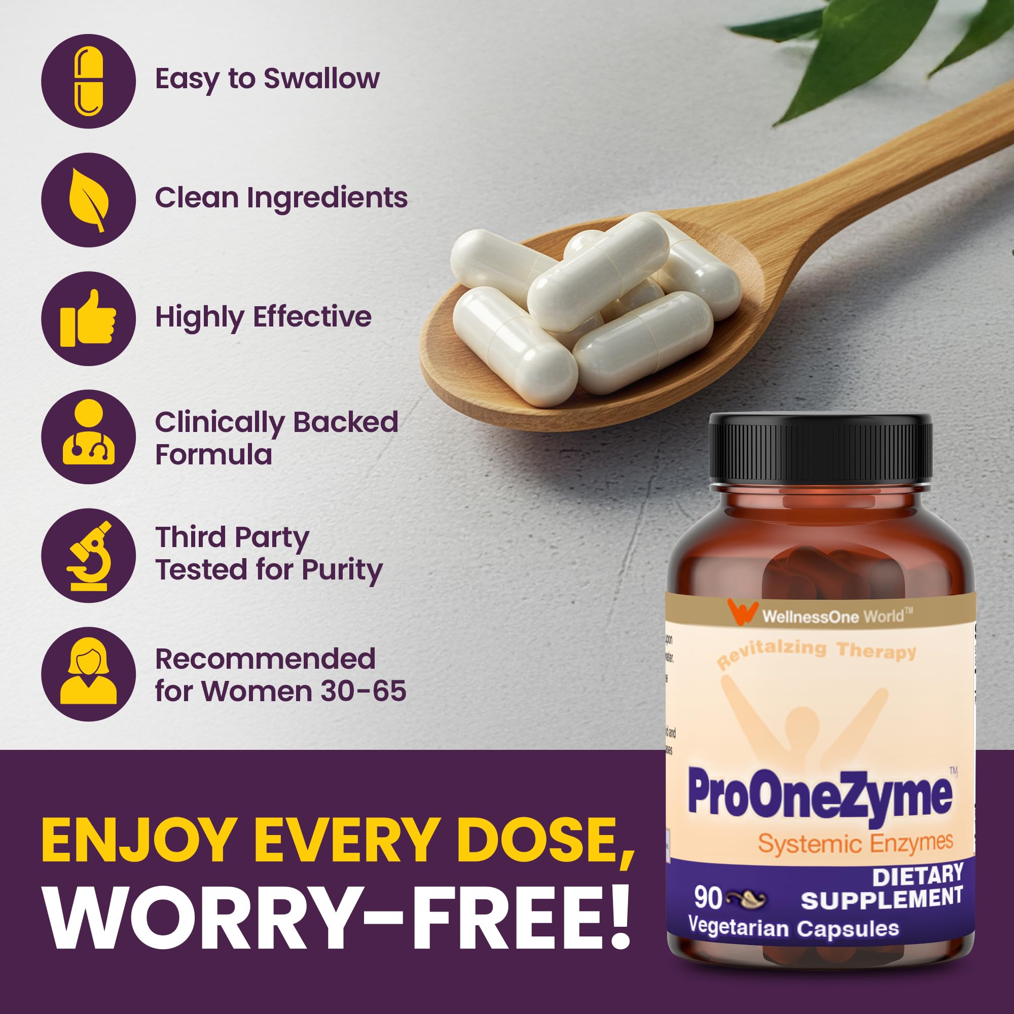 WellnessOne ProOneZyme Multi-Enzymes lifestyle setting