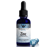 WellnessOne Zinc Drops 68g front view with glass dropper