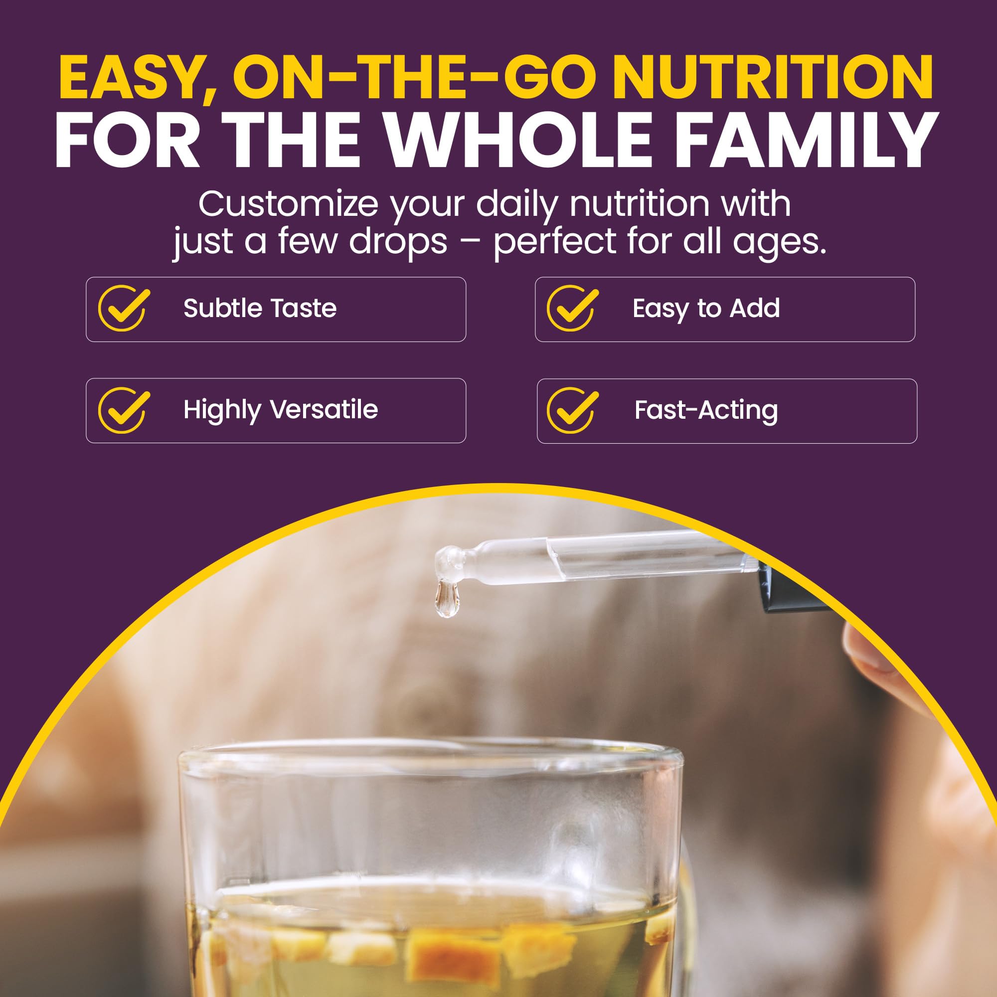 WellnessOne Zinc Drops 68g lifestyle scene with family