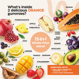 Wellneum Daily Greens & Fruits Gummies in a lifestyle setting