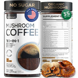 Wellneum Instant Mushroom Coffee jar front view