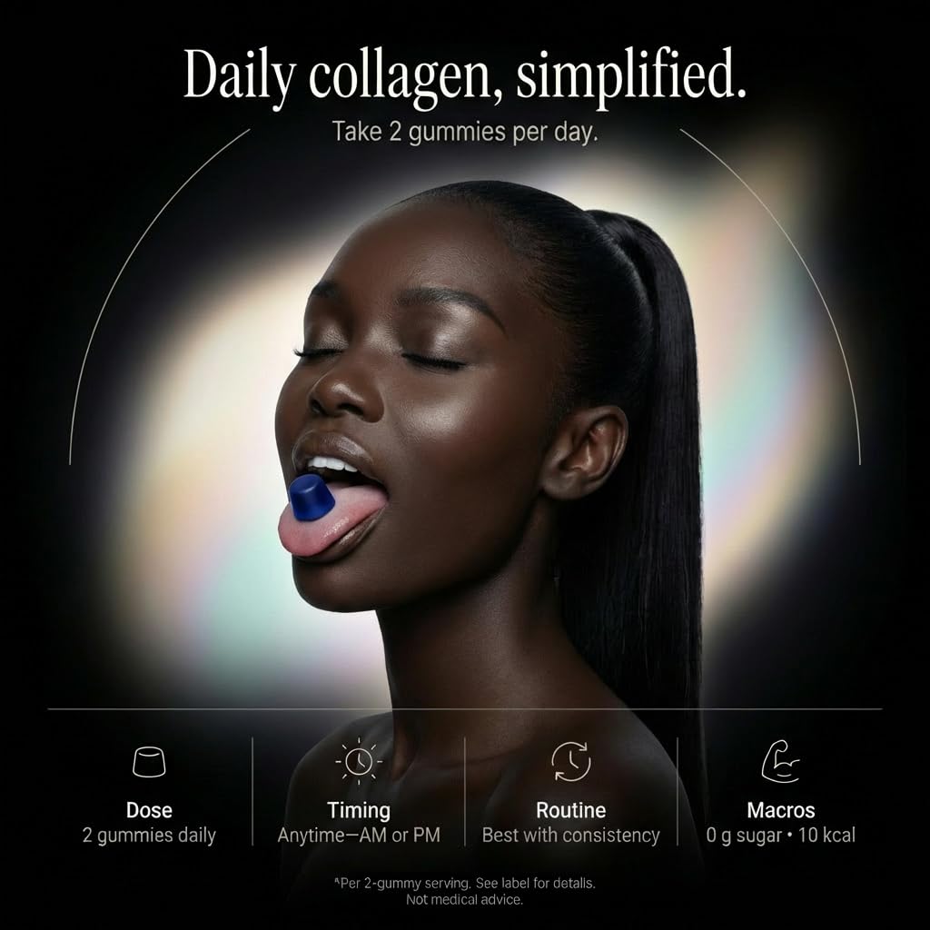 Wellneum Multi-Collagen Gummies showing two gummies