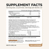 Wellneum Mushroom Gummies packaging showing ingredients