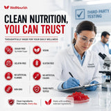 Wellnourish Strawberry Iron Gummies in hand