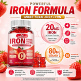 Wellnourish Strawberry Iron Gummies packaging