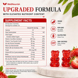 Wellnourish Strawberry Iron Gummies with family