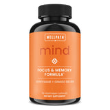 WellPath MIND Natural Brain Support Supplement 60 Capsules front view