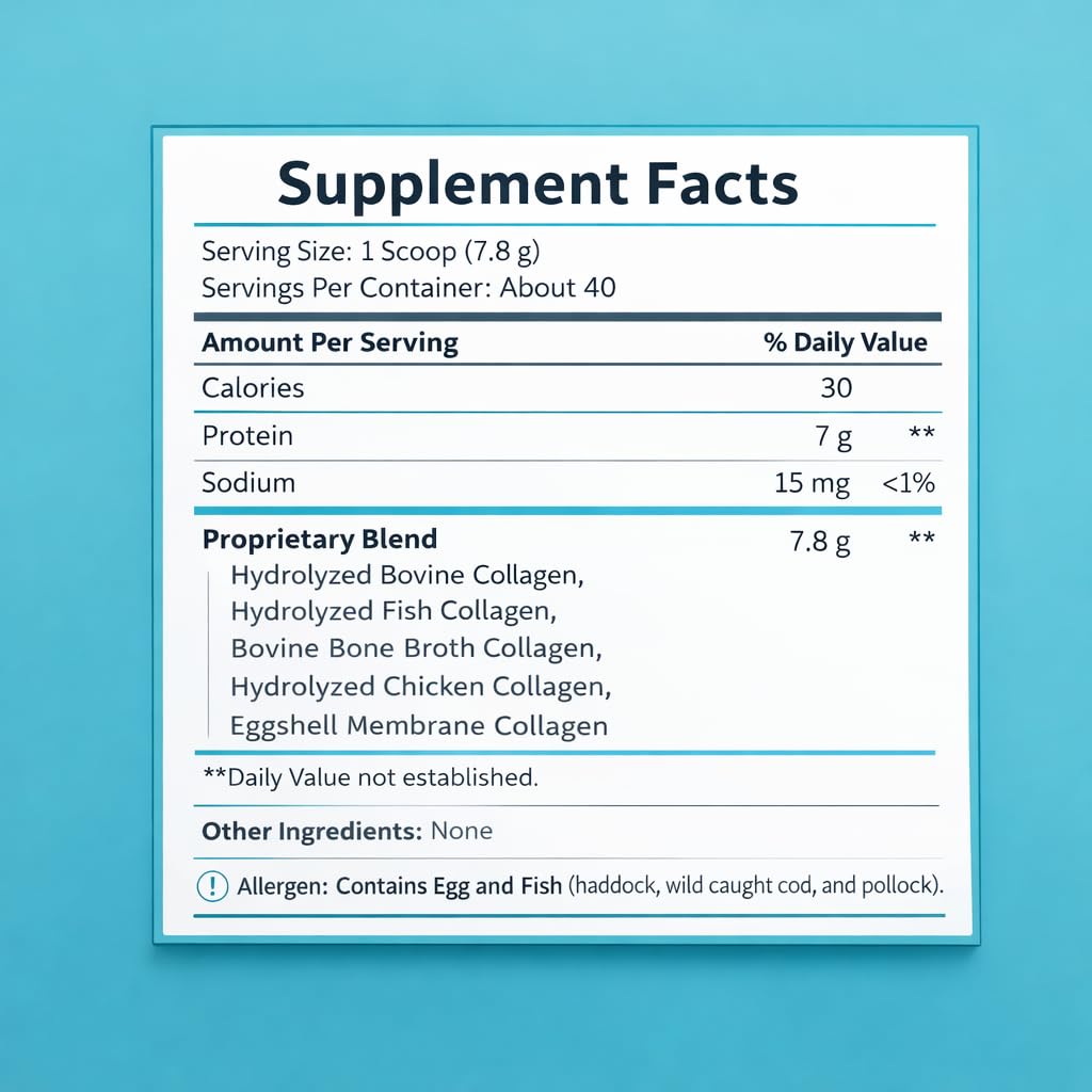 WellPath RENEW Multi Collagen Protein Powder scoop