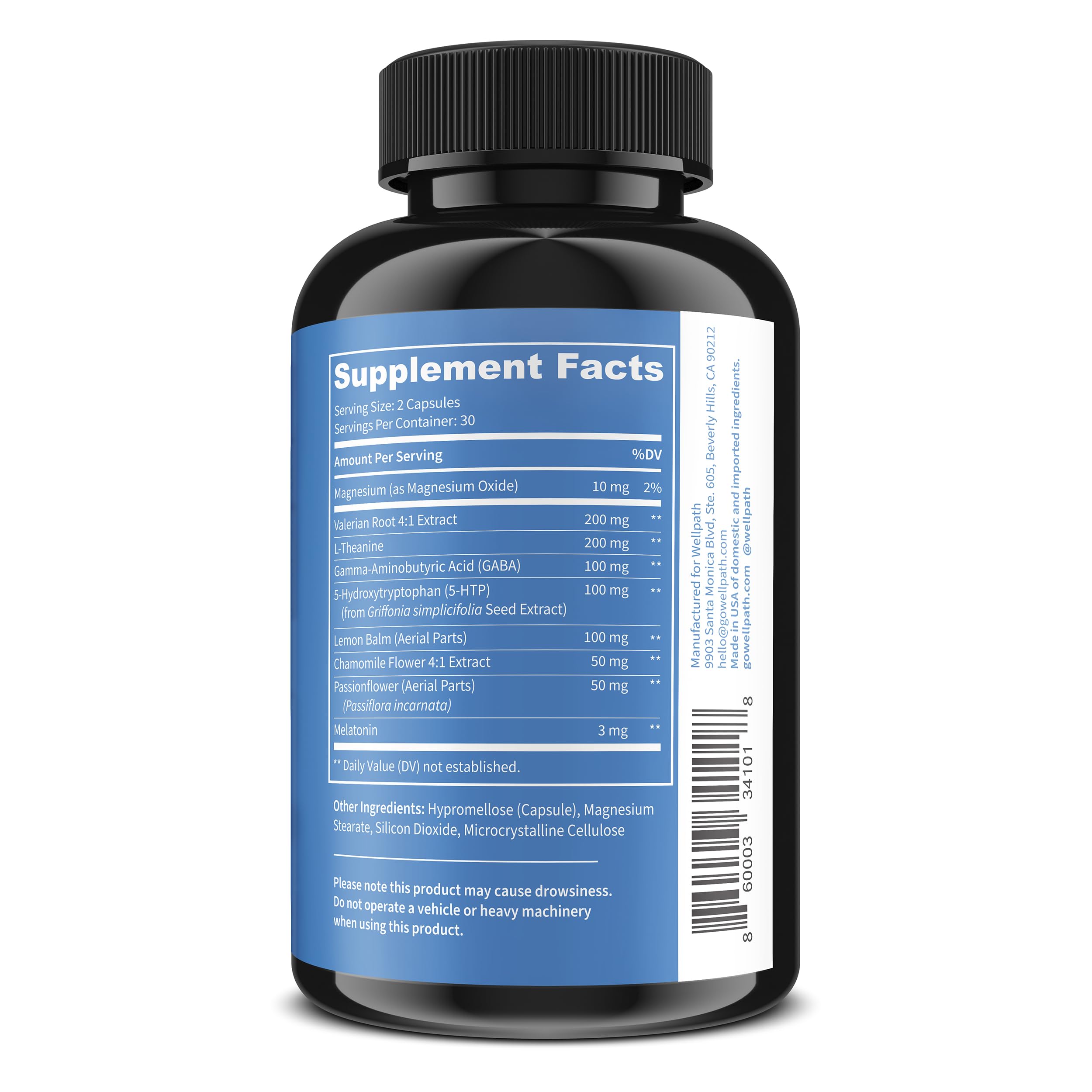 WellPath REST Sleep Supplement bottle with label