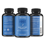 WellPath REST Sleep Supplement lifestyle scene with a glass of water