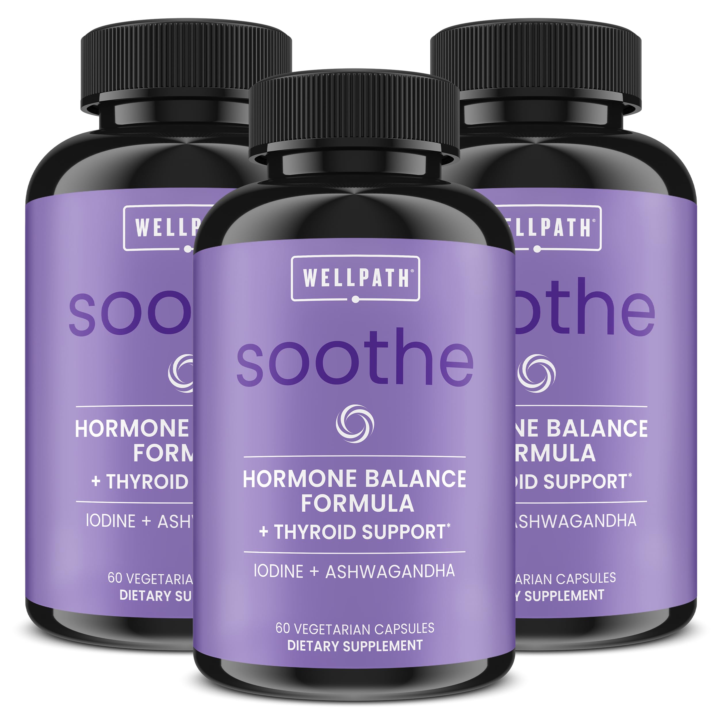 WellPath Thyroid & Adrenal Support Supplement front view