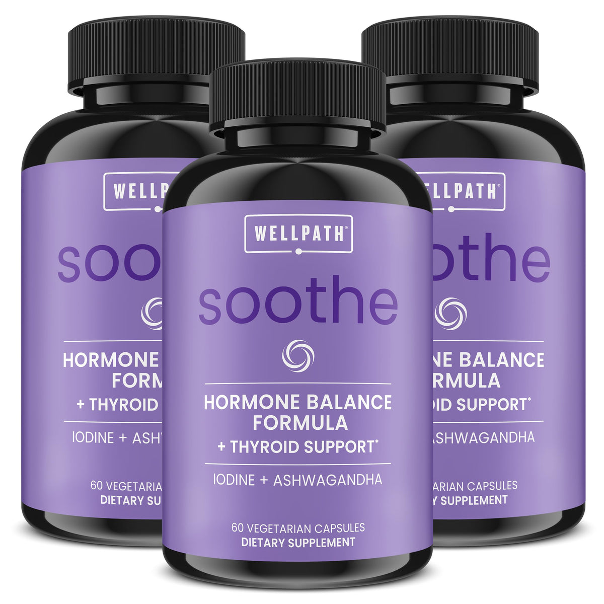 WellPath Thyroid & Adrenal Support Supplement front view