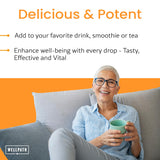 WellPath Turmeric Liquid Drops 1950mg with measuring spoon