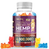 WELLUTION Hemp Gummies front view with fruity flavours