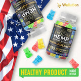 WELLUTION Hemp Gummies Omega 3-6-9 in a bowl