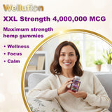 WELLUTION Hemp Gummies side view showing texture