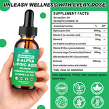WellVeraVida Alpha Lipoic Acid Liquid 600mg bottle with label