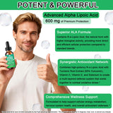 WellVeraVida Alpha Lipoic Acid Liquid 600mg close-up of dropper