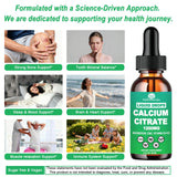 WellVeraVida Calcium Citrate Supplement 1200mg liquid dropper