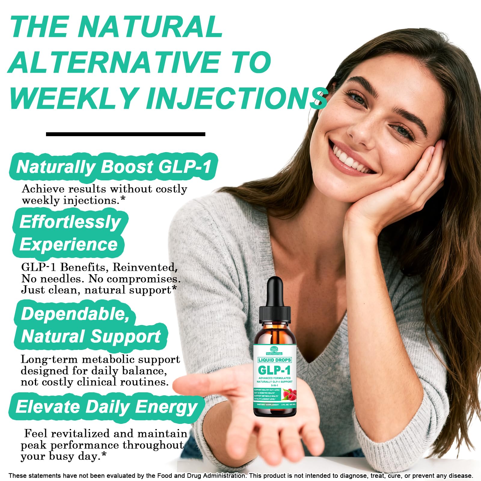 WellVeraVida GLP-1 Liquid Drops 136g lifestyle scene