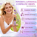 WellVeraVida Lymphatic Support Liquid Drops bottle back view