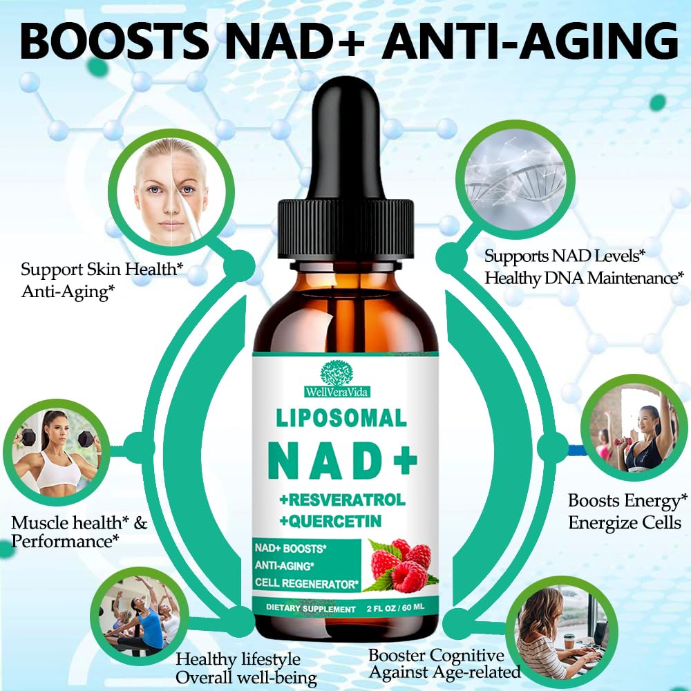 WellVeraVida NAD Plus Liquid Drops 900mg ingredients list