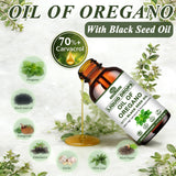 WellVeraVida Oregano Oil with Black Seed Oil Complex 300mg bottle with dropper