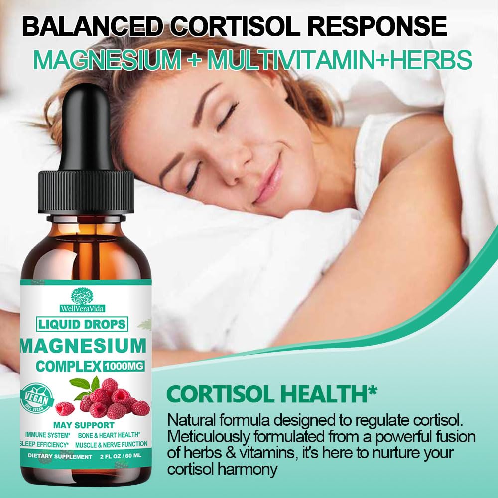 WellVeraVida Organic Magnesium 5 Complex Liquid Drops 1000mg packaging