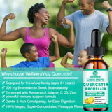 WellVeraVida Quercetin Liquid Drops 1000mg lifestyle shot