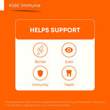 Wellvites Kids daily wellness Support Gummies displayed with vitamins