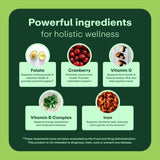 WellWithAll Women's Multivitamins bottle side view