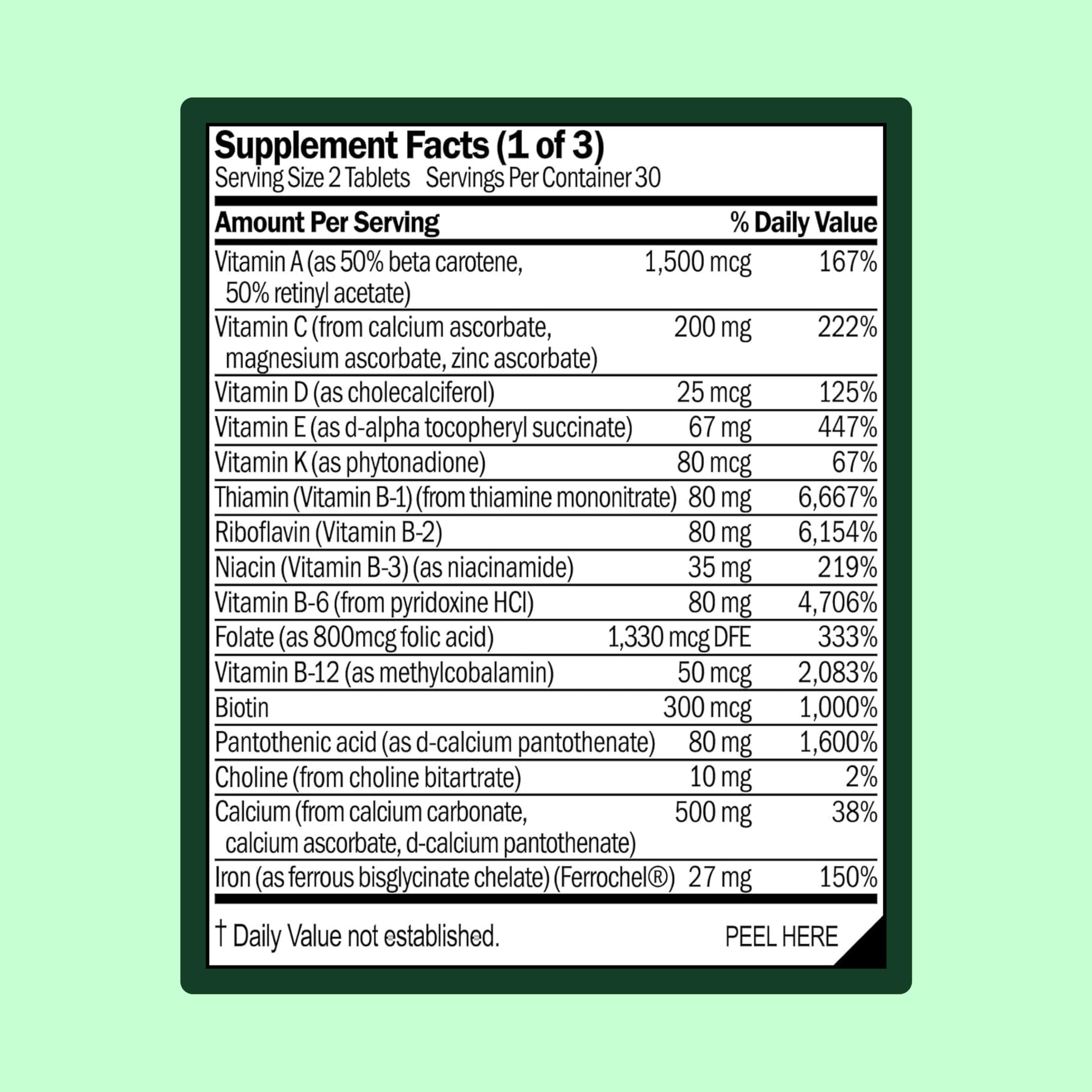 WellWithAll Women's Multivitamins tablets close-up