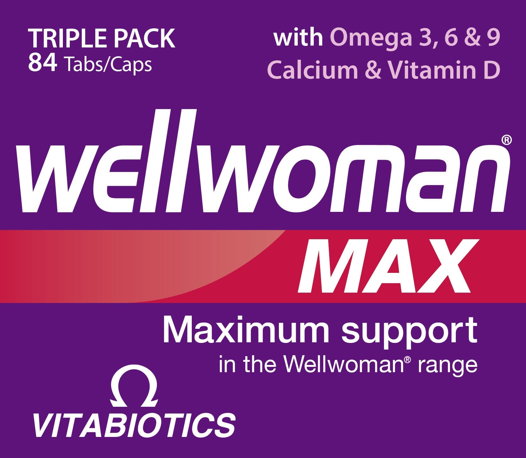 Wellwoman Max calcium and vitamin D tablets