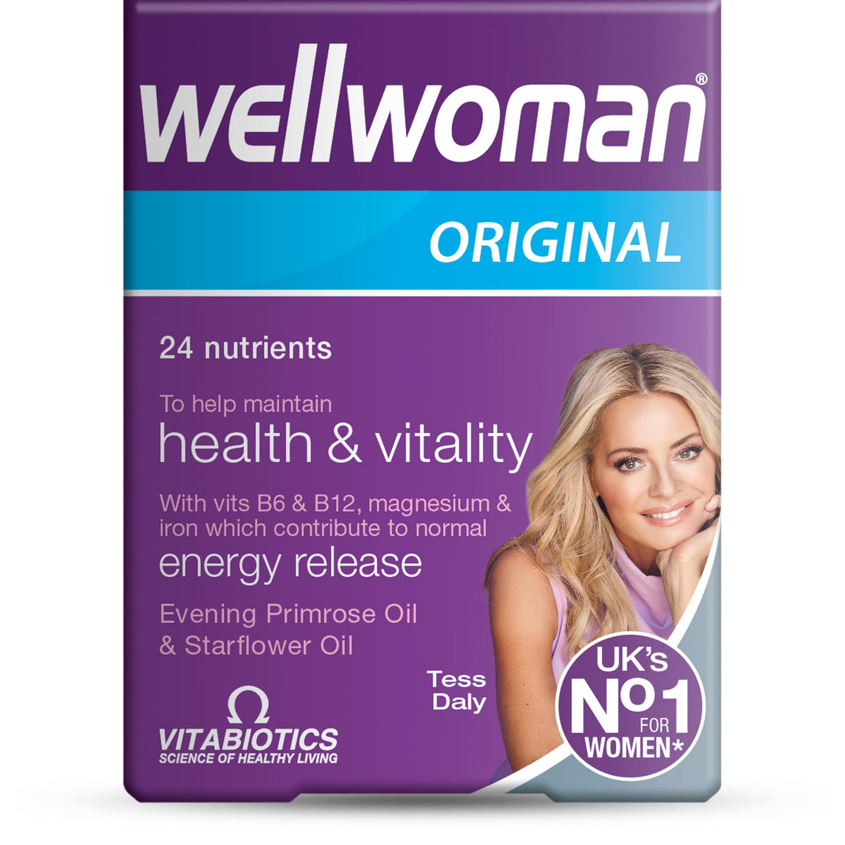 Wellwoman Multivitamin Capsules front view with packaging