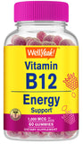 WellYeah B12 Gummies 1000mg front view with berry flavour