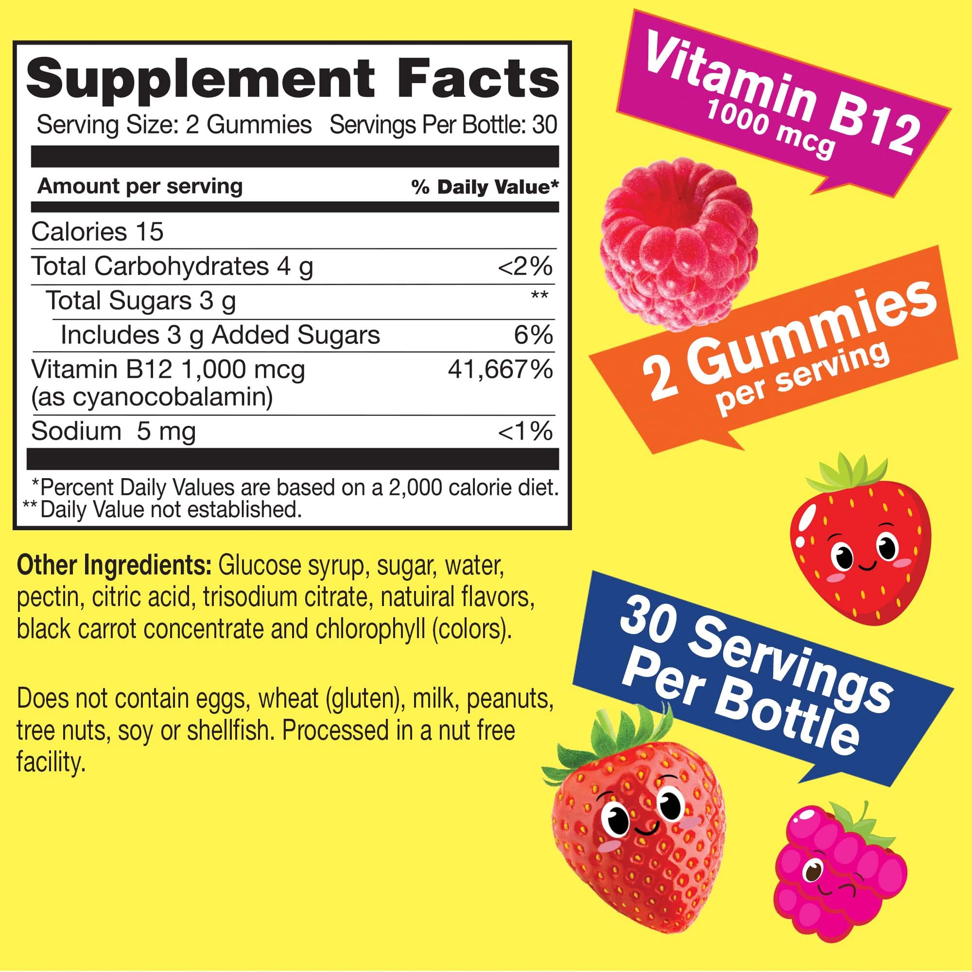 WellYeah Extra Strength B12 Gummies packaging side view
