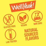 WellYeah Melatonin Gummies 5 mg lifestyle shot with a glass of water