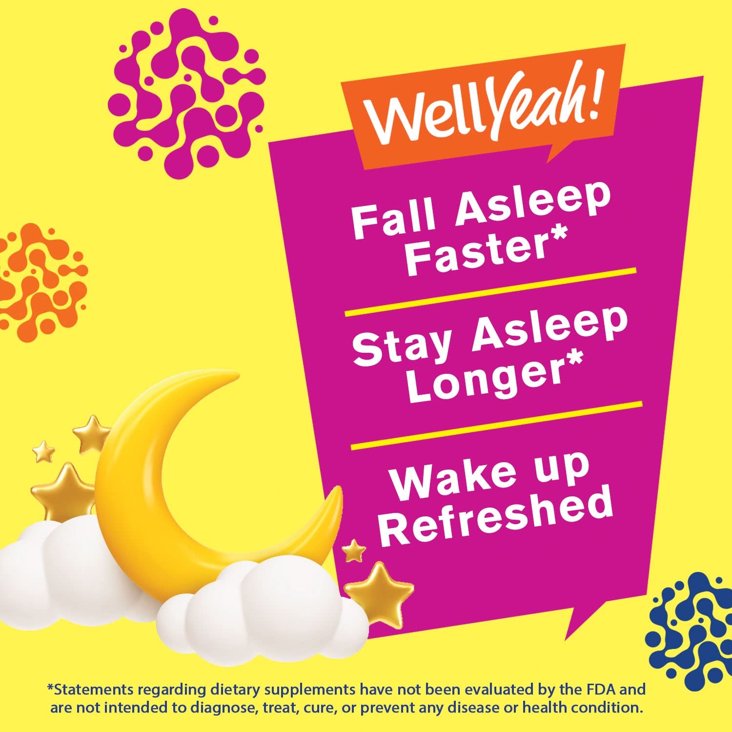 WellYeah Melatonin Gummies 5 mg with ingredients listed