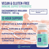 WELMATE Daily Probiotic Supplement 200 capsules side view