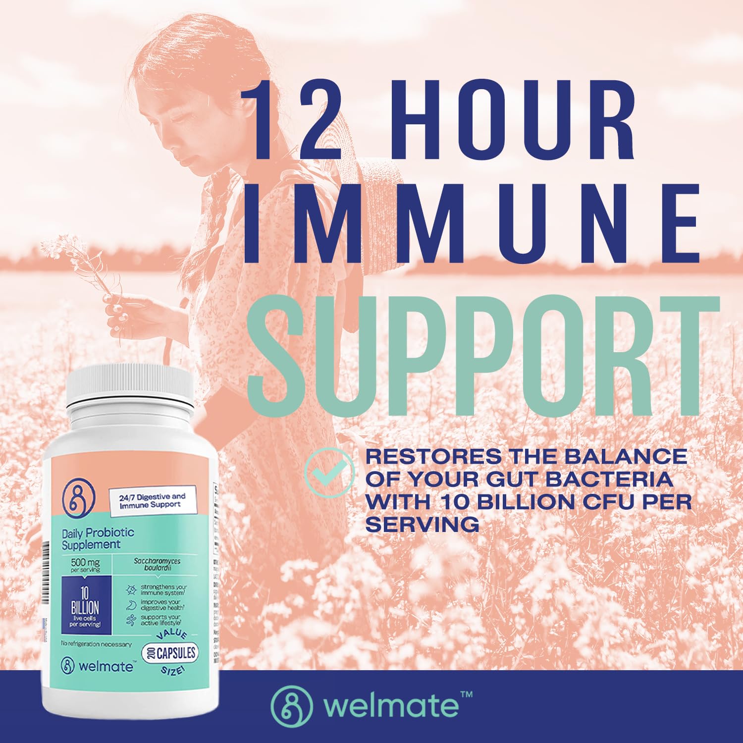 WELMATE Daily Probiotic Supplement ingredients list