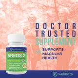 WELMATE Eye Health Support Lutein Softgels back view