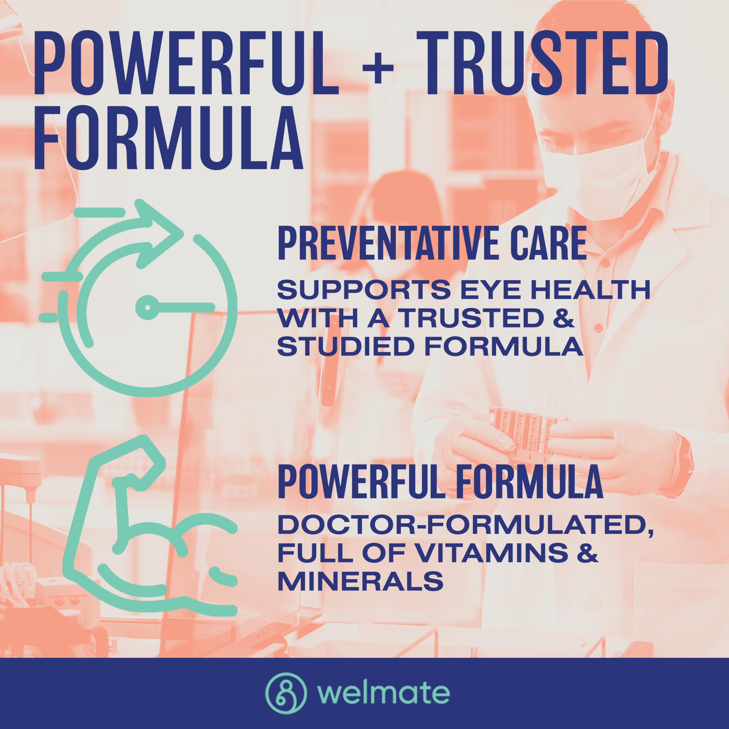 WELMATE Eye Health Support Lutein Softgels side view