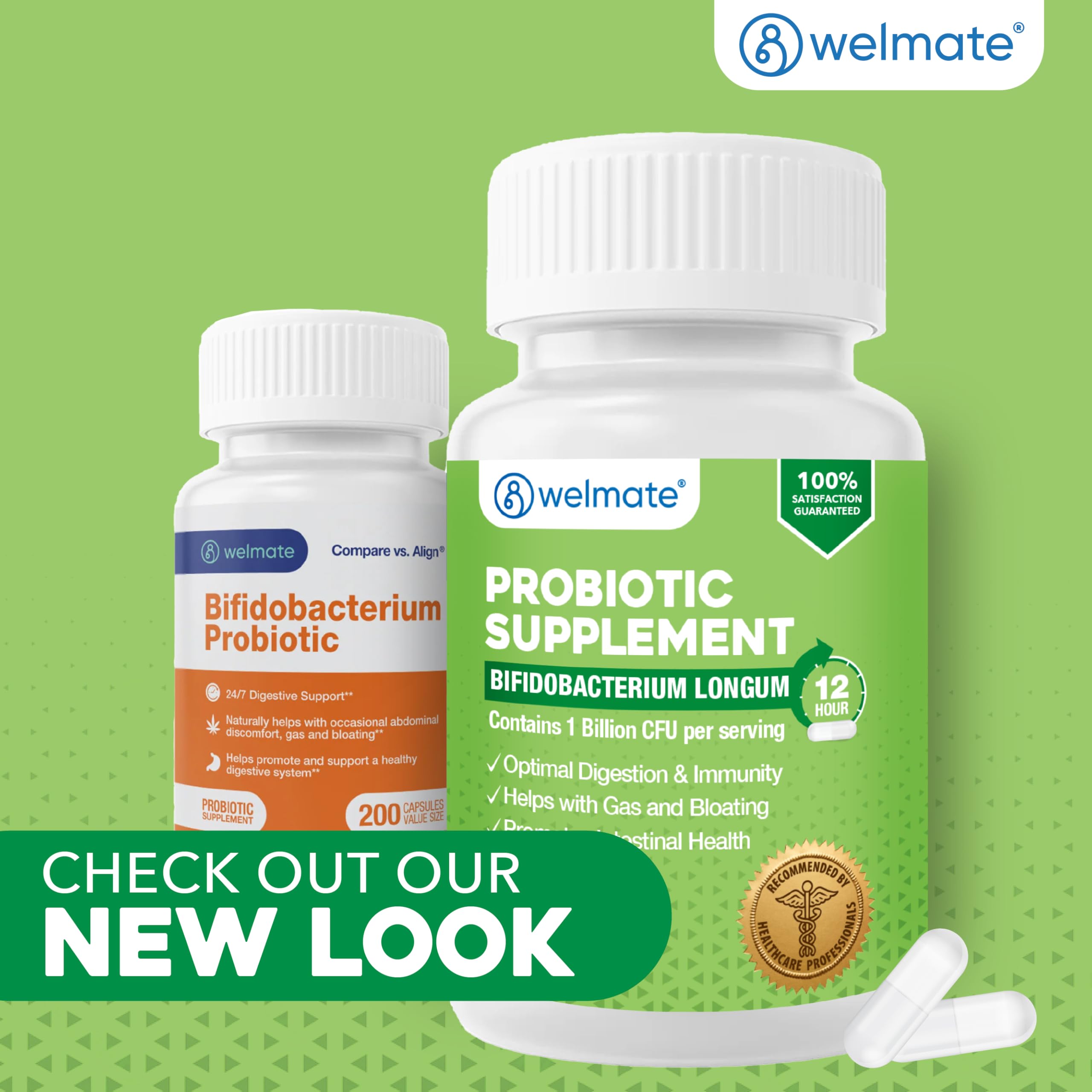 WELMATE Multi-Enzyme Supplement bottle with label