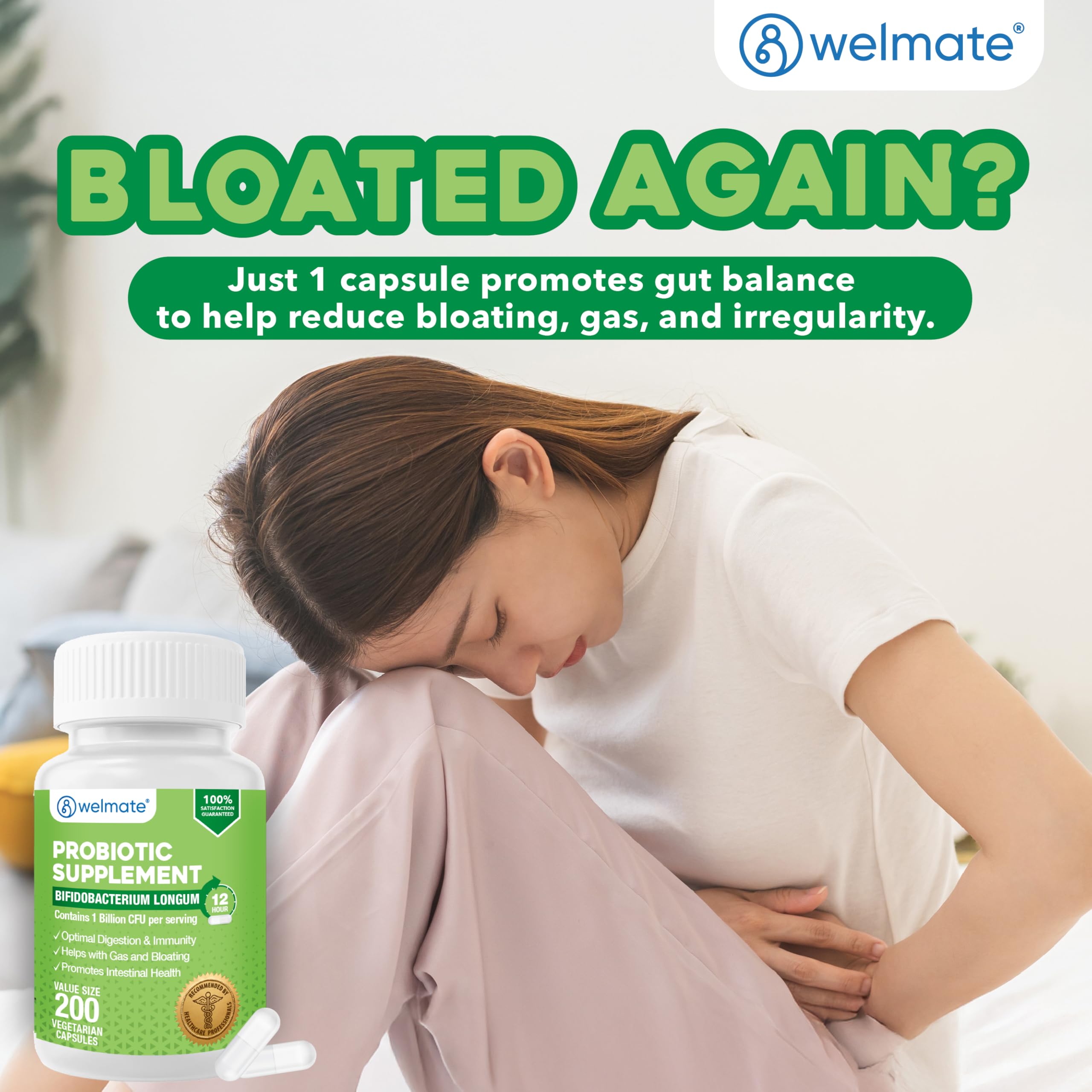 WELMATE Multi-Enzyme Supplement capsule close-up