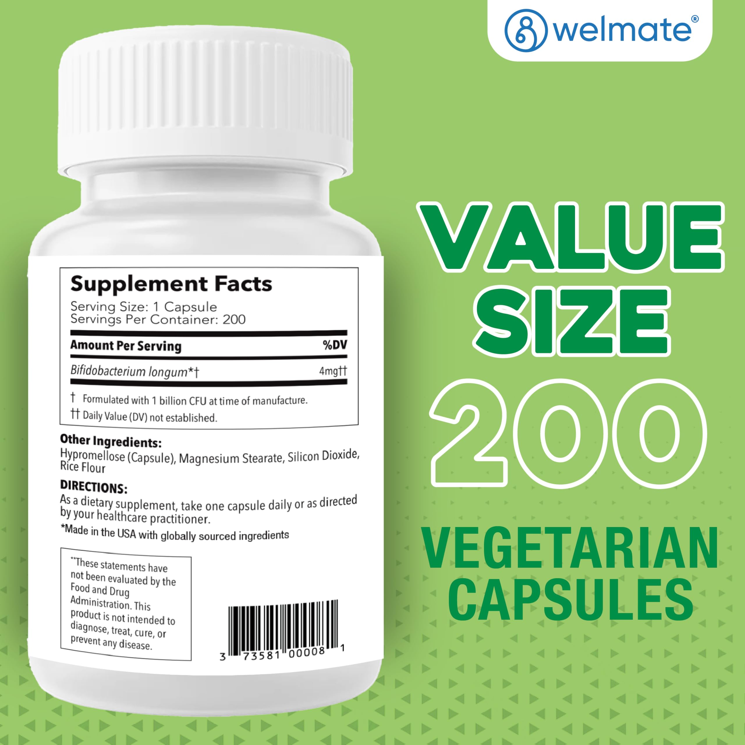 WELMATE Multi-Enzyme Supplement ingredients list