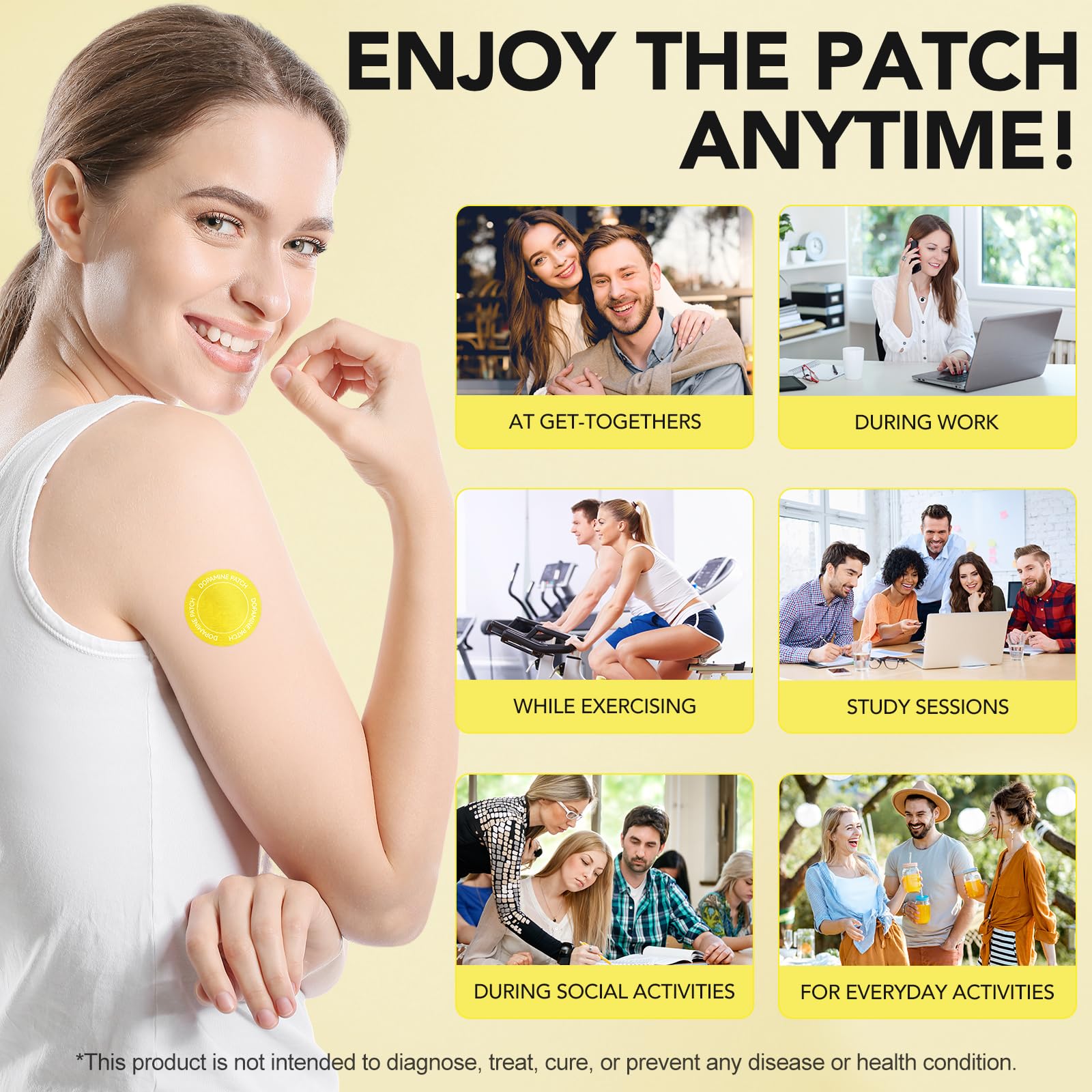 WELOSUER Dopamine Patches packaging back view